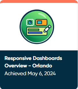 Responsive Dashboard Overview badge