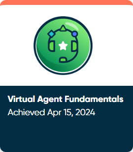 Virtual Agent Fundamentals badge