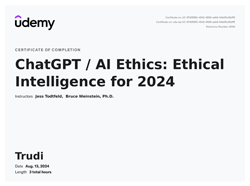 ChatGPT / AI Ethics certificate