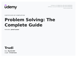 Problem Solving certificate