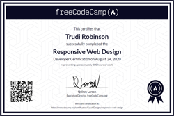 Responsive Web Design Certificate